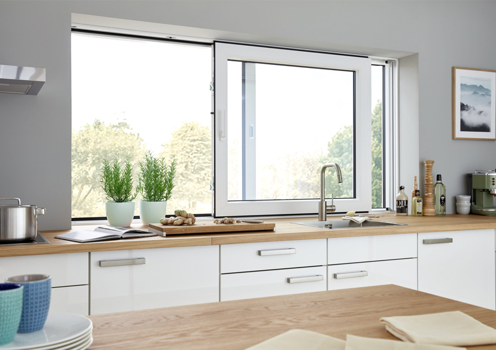 White UPVC Sliding Window